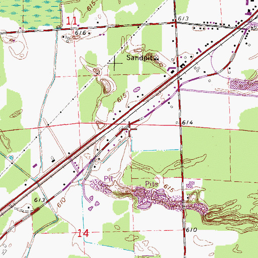 Topographic Map of McKinley School (historical), WI