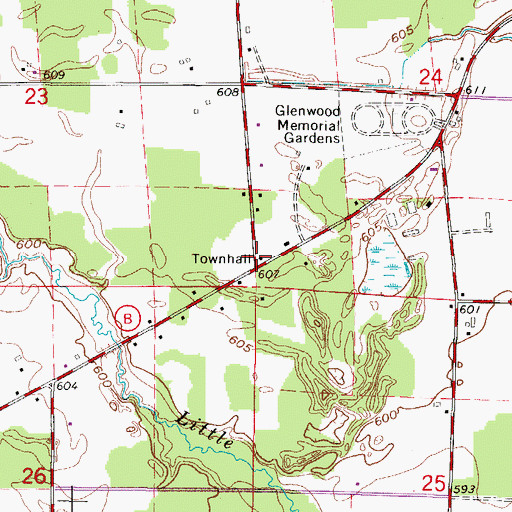 Topographic Map of Washington School (historical), WI