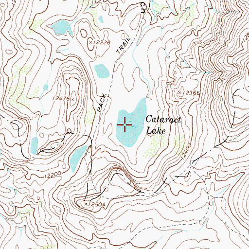 Topographic Map of Cataract Lake, CO