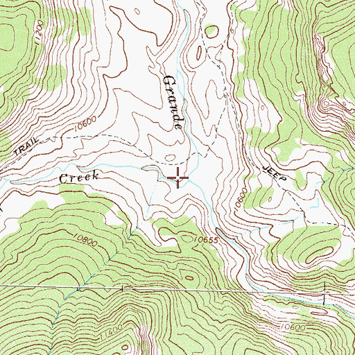 Topographic Map of Bear Creek, CO