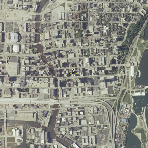 Aerial/Satellite Image of Wells Building, WI