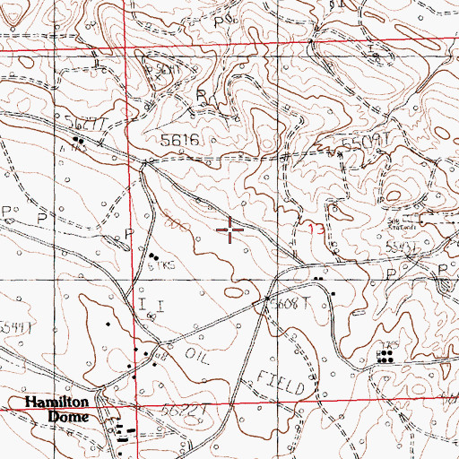 Topographic Map of Owl Creek, WY