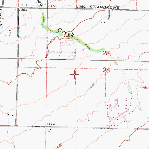 Topographic Map of Tutuilla, OR