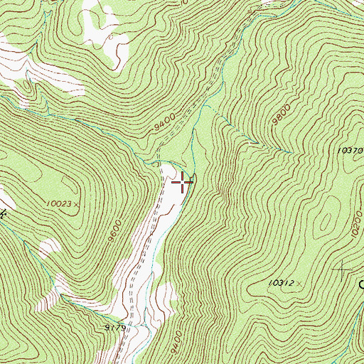 Topographic Map of Corral Creek, CO