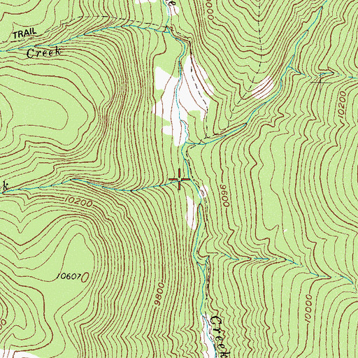 Topographic Map of E Z Creek, CO