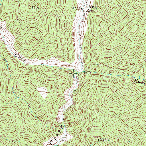 Topographic Map of West Cross Creek, CO