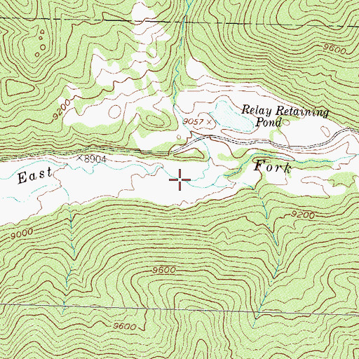 Topographic Map of Relay Creek, CO