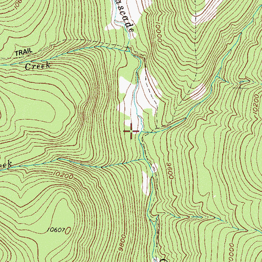 Topographic Map of Engine Creek, CO