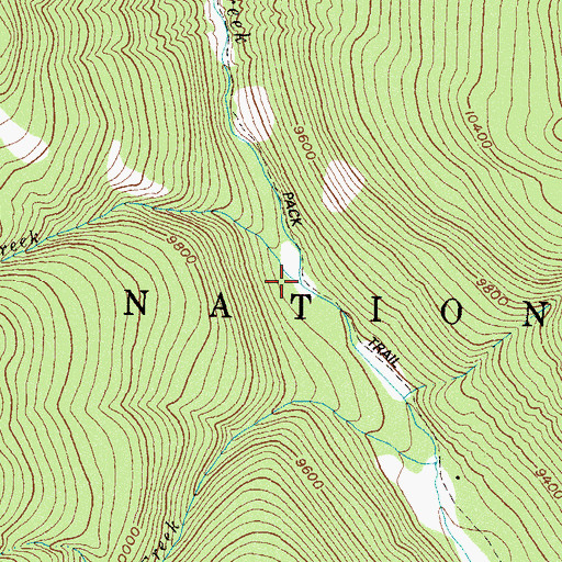 Topographic Map of Pando Creek, CO