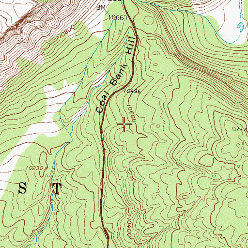 Topographic Map of Coal Bank Hill, CO