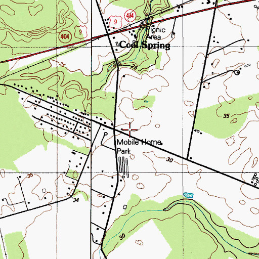Topographic Map of Joshua Fisher House (historical), DE