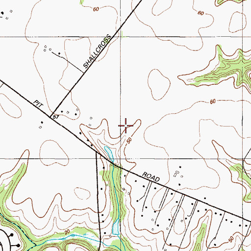 Topographic Map of Shallcross House (historical), DE