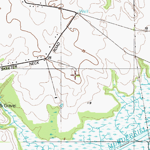 Topographic Map of Barratt House (historical), DE