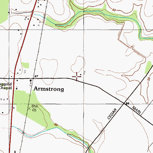Topographic Map of Achmester (historical), DE