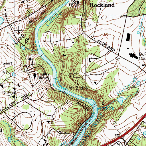 Topographic Map of Upper and Lower Louviers (historical), DE