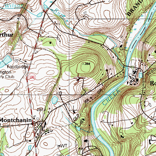 Topographic Map of Rock Spring, DE