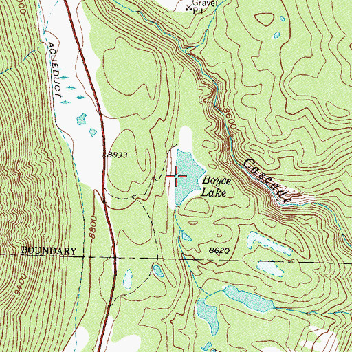Topographic Map of Boyce Lake, CO