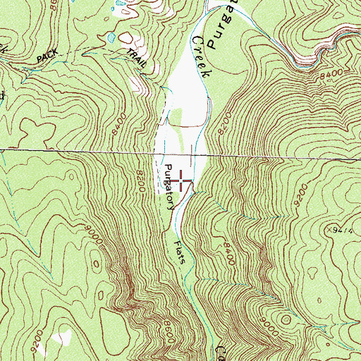 Topographic Map of Purgatory Creek, CO
