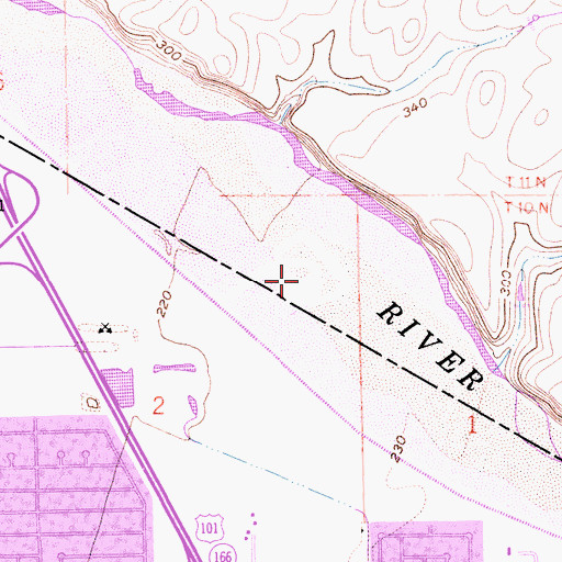 Topographic Map of Spillway Park (historical), CA