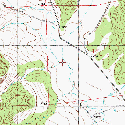 Topographic Map of Log Canyon, NM