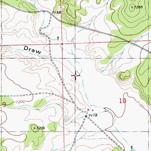 Topographic Map of J L Draw, NM