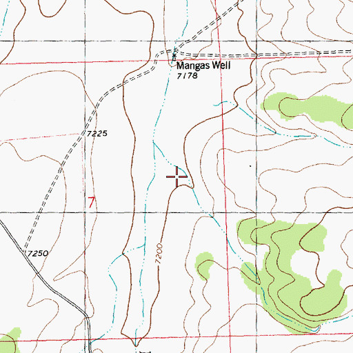 Topographic Map of Hubble Draw, NM