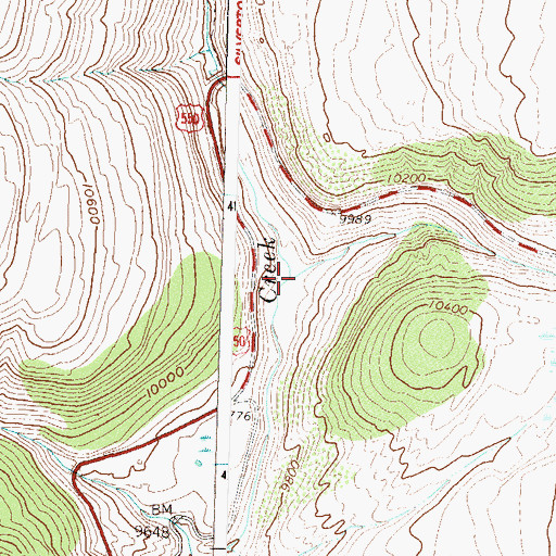 Topographic Map of East Lime Creek, CO