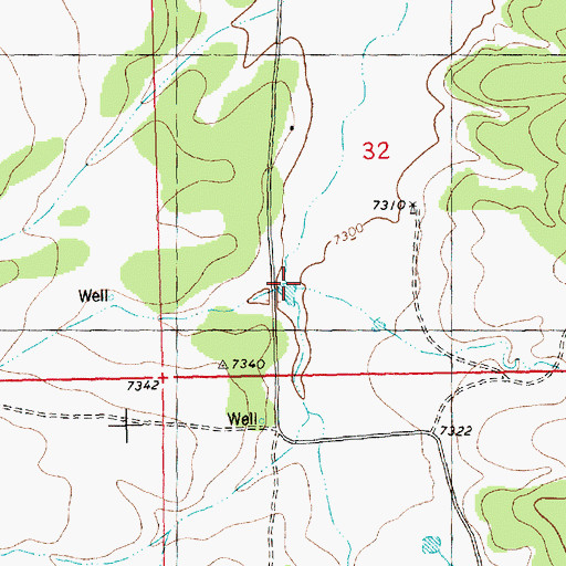 Topographic Map of Cottonwood Draw, NM