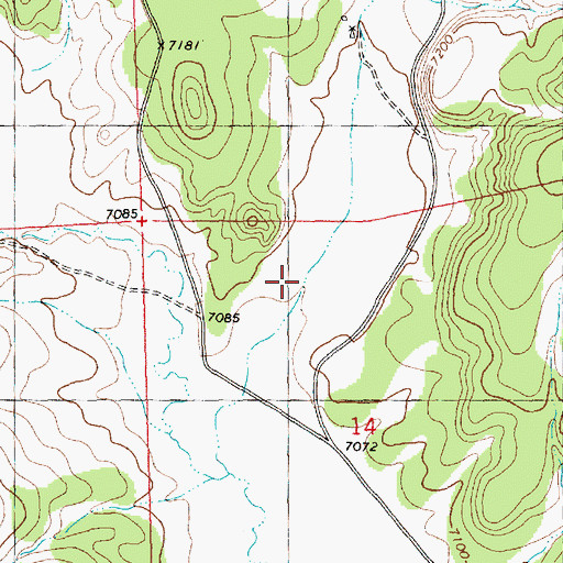 Topographic Map of Z Slash Canyon, NM
