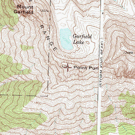 Topographic Map of Point Pun, CO