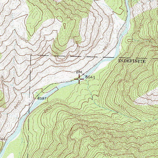 Topographic Map of Tenmile Creek, CO