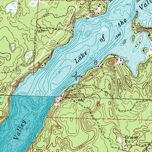 Topographic Map of Bad Medicine Lake, MN