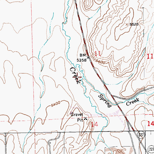 Topographic Map of Stoffer Creek, NV