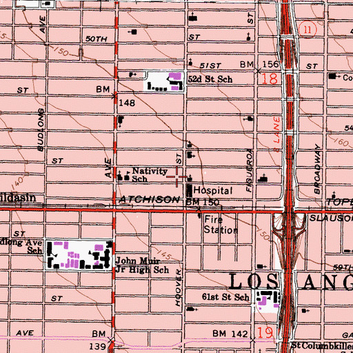 Topographic Map of Church of the Living God, CA