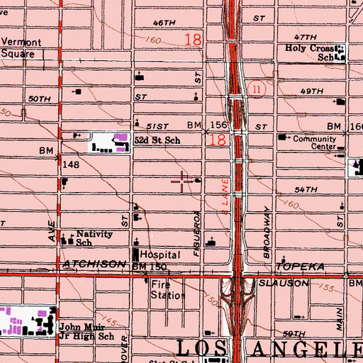Topographic Map of Good Shepherd Church, CA