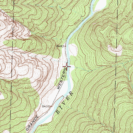 Topographic Map of Noname Creek, CO