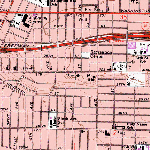 Topographic Map of Convent of the Helpers of the Holy Souls, CA