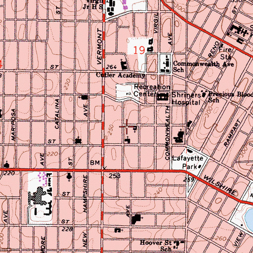 Topographic Map of Church of the New Jerusalem, CA