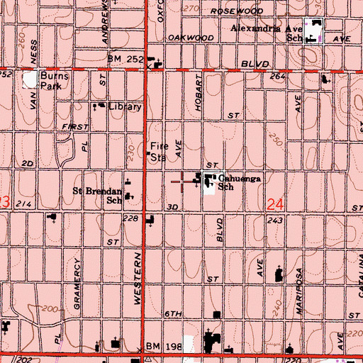 Topographic Map of Institute of Metaphysics, CA
