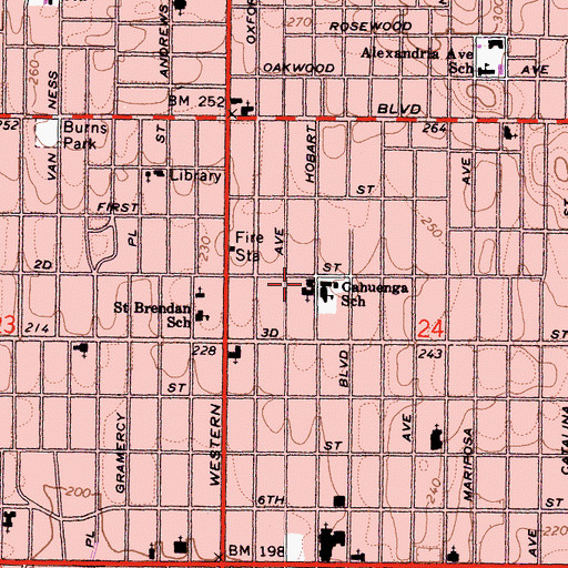 Topographic Map of International Church of the Holy Trinity, CA