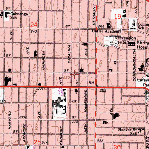 Topographic Map of Third Chirothesian Church of Faith, CA