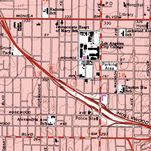 Topographic Map of Ukranian Culture Center, CA
