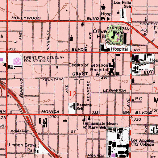 Topographic Map of Whitson Hall, CA