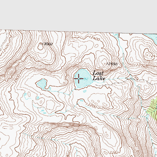 Topographic Map of Lost Lake, CO