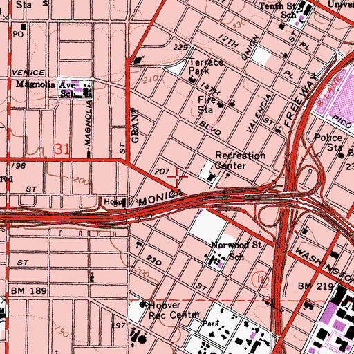 Topographic Map of Chase Diet Sanitarium, CA
