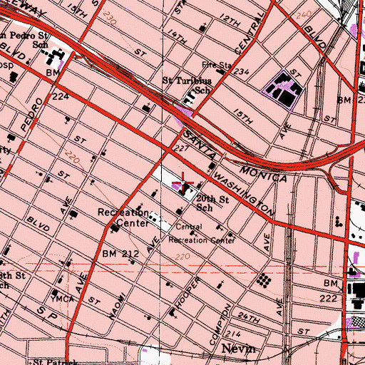 Topographic Map of Church of God Chapel, CA