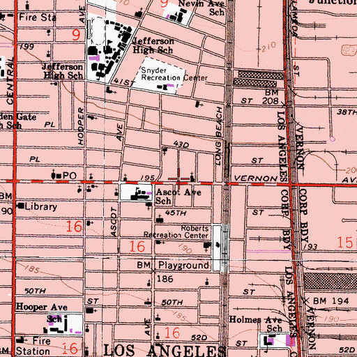 Topographic Map of Church of God in Christ Holiness, CA