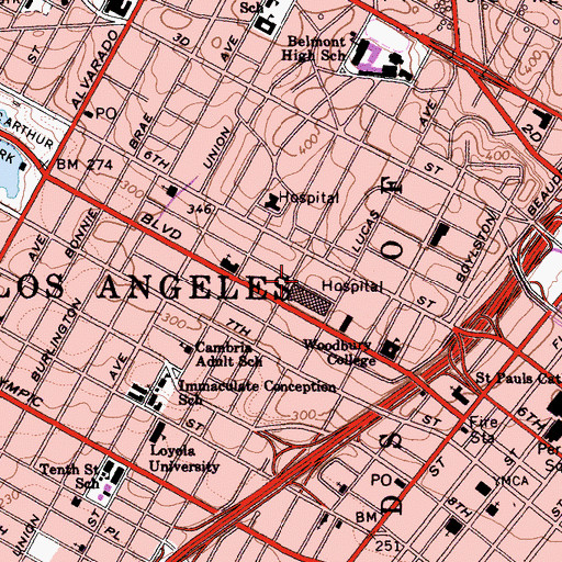 Topographic Map of Good Hope Clinic, CA