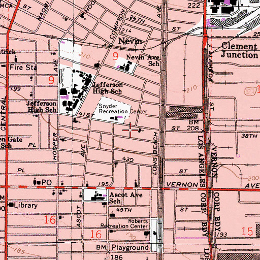 Topographic Map of Goodwill Baptist Church, CA