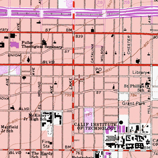 Topographic Map of Thatcher Medical Center, CA
